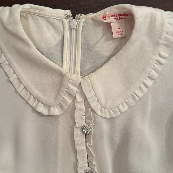 NWOT Brooks Brothers Red Fleece Velvet & Crepe Shirt Dress Size 0 - Picture 6 of 6